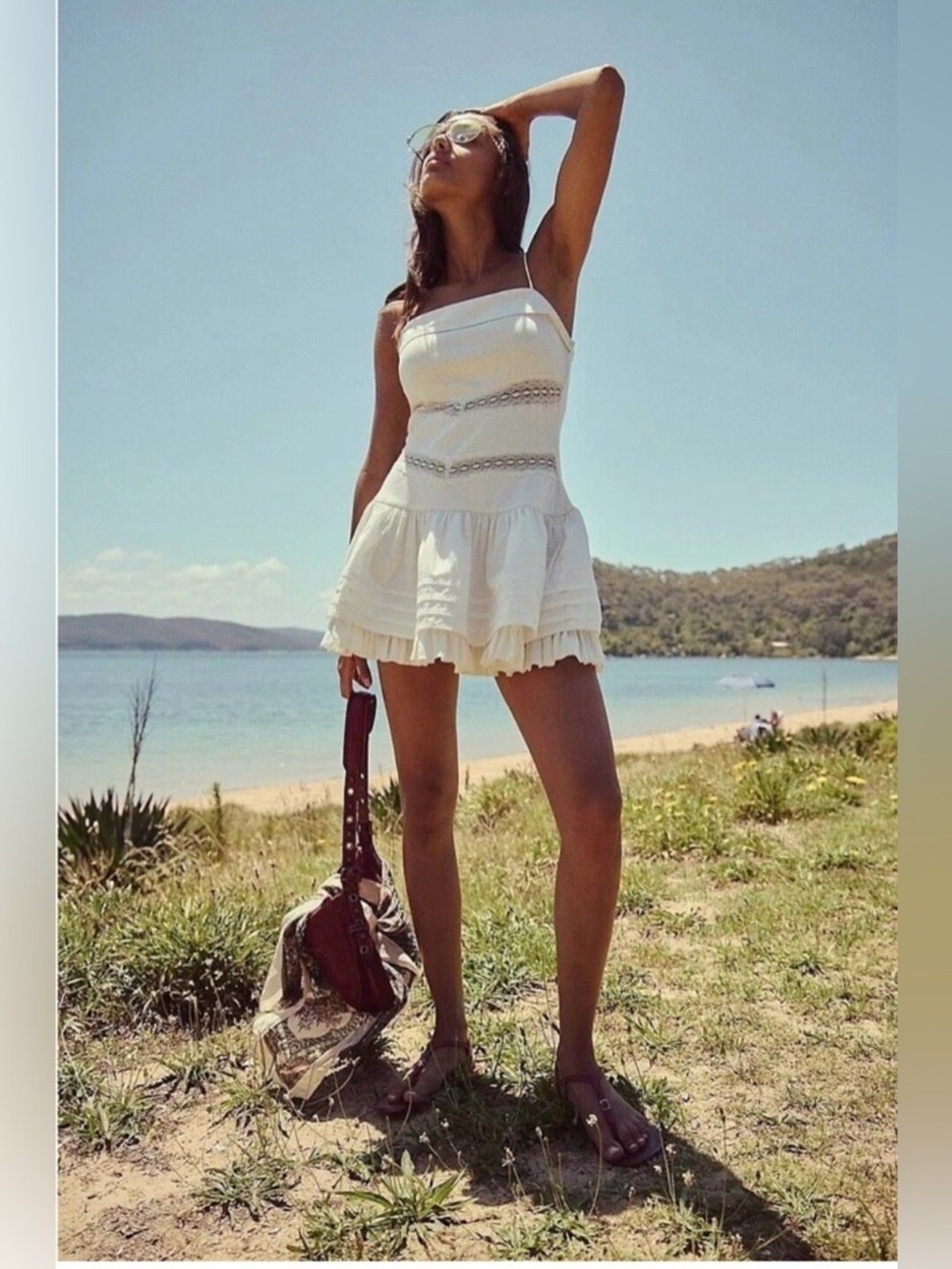 Free People White Mini Dress